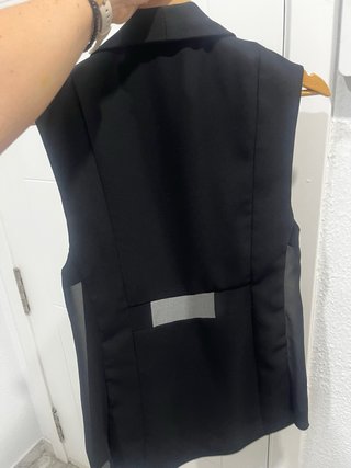 Chaleco Zara Básico Negro Talla S