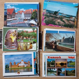 Lote 100 postales circuladas