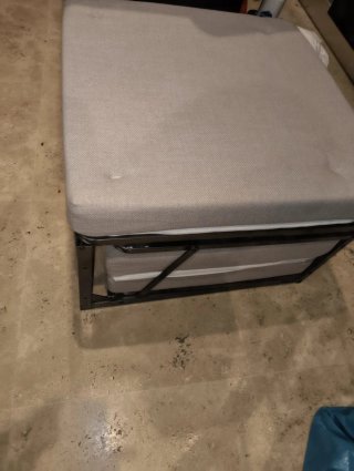 Pouf letto singolo EVERGREENWEB Tortora