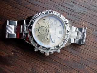 Relojes SAIGELA Plata y Azul
