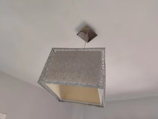Juego de lámpara colgante y dos de mesillas