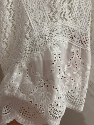 Blusa de crochet Shein blanca