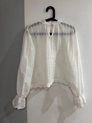 Blusa de crochet Shein blanca