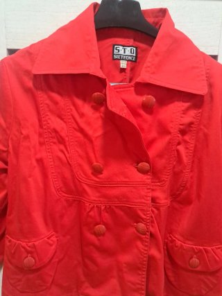 Parka corta mujer SIETEFONCE Roja Talla M