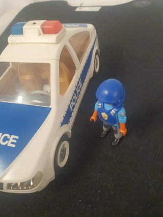 Coche Policía Playmobil con Luces
