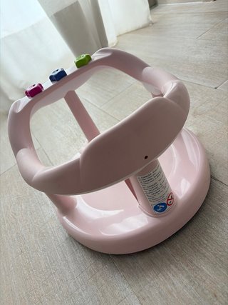 Asiento de bañera para bebé rosa
