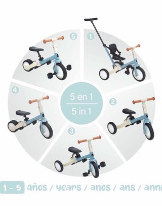 Triciclo o bici evolutiva Olmitos Gyro Menta
