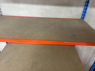 Estantería metálica 4 baldas naranja/azul