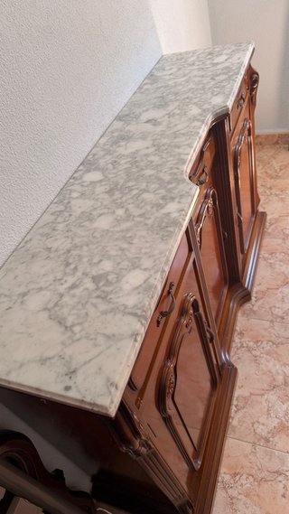 Recibidor Vintage Madera y Mármol