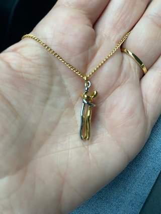 Colgante Amor Infinito Oro y Plata Nuevo