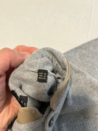 Camiseta Massimo Dutti Gris Manga Corta