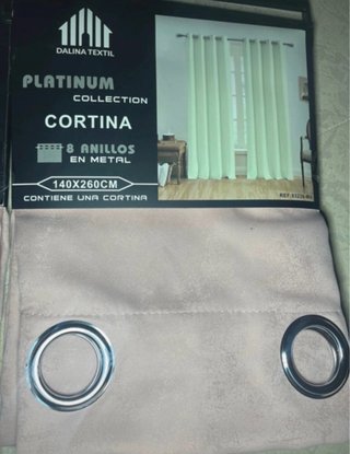 Cortina Dalina Textil 140x260cm Rosa