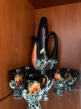 Set di liquori in ceramica