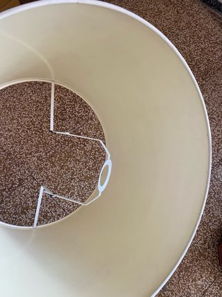 Pantallas de lámpara grandes beige