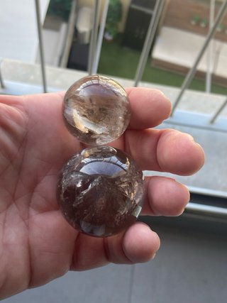 Sfere di Quarzo Affumicato Minerale