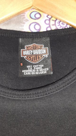 Camiseta Harley Davidson Negra Chica