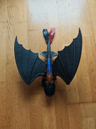 Juguete Dragón Desdentao Negro