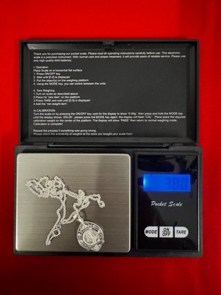 Cadena de plata 925 con medalla