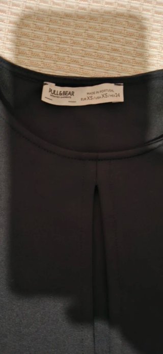 Vestido Pull&Bear Negro Largo Talla XS