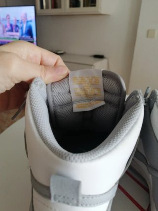 Nike Dunk High Gris/Blanco Talla 37.5
