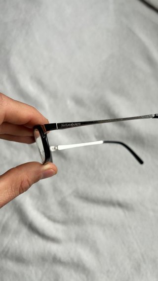 Occhiali Saint Laurent neri e argento