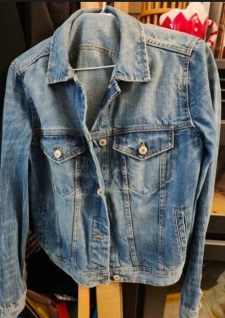Chaqueta tejana Mango azul