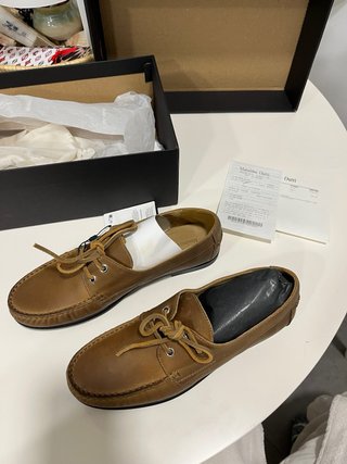Náuticos piel Massimo Dutti Marrones