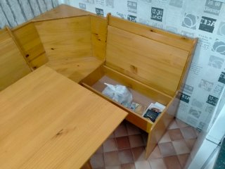Mesa rincón cocina madera
