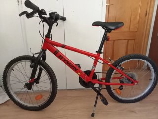 Bicicleta Infantil Btwin Roja