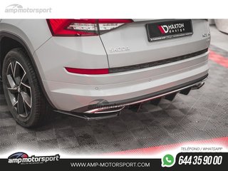 DIFUSOR TRASERO SKODA KODIAQ 2016-- LOOK CARBONO