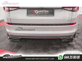 DIFUSOR TRASERO SKODA KODIAQ 2016-- LOOK CARBONO