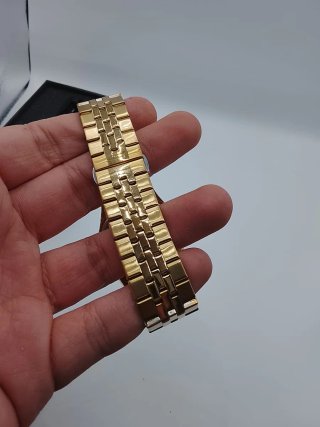Reloj estilo PRX dorado 40mm con dial negro –acero