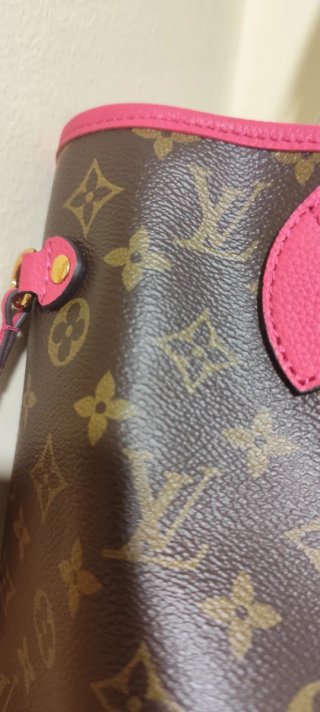 Bolso Louis Vuitton Neverfull Marrón y Rosa