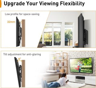 Soporte TV Pared Perlegear 26–65" Inclinable