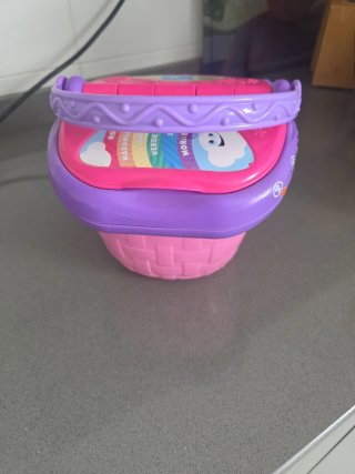 Cesta Juguete Musical Rosa