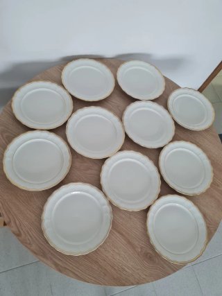 Platos Bidasoa Serie Carlos IV Porcelana Dorada