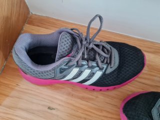 Zapatillas Adidas Galaxy 2 W Negro/Rosa Talla 38.5