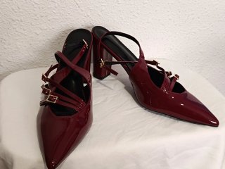 Zapatos de tacón rojos talla 46