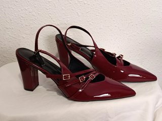 Zapatos de tacón rojos talla 46