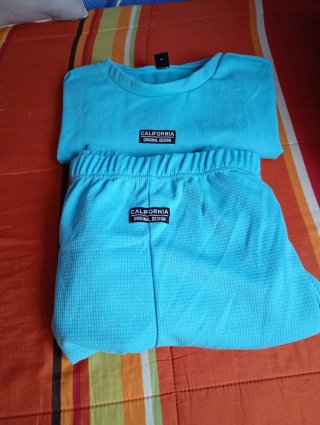 Conjunto chándal mujer azul precioso sienta fenome