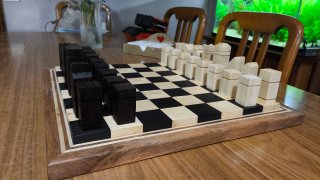 Scacchi in legno fatti a mano