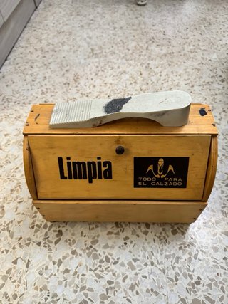 Caja Limpiacalzado Madera Coleccionistas