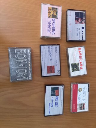 Lote 7 Cintas Cassette Rock/Metal/Punk