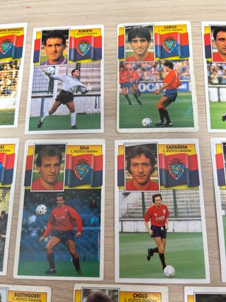 Lote 14 cromos Osasuna Liga 90-91