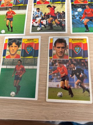 Lote 14 cromos Osasuna Liga 90-91