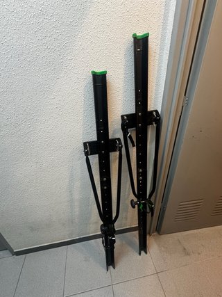 2 Portabicicletas Negro Plegable
