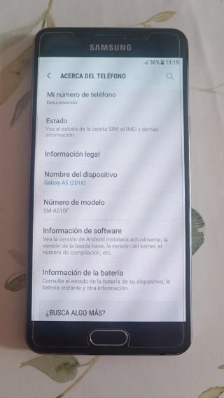 Samsung Galaxy A5 2016 16GB Negro