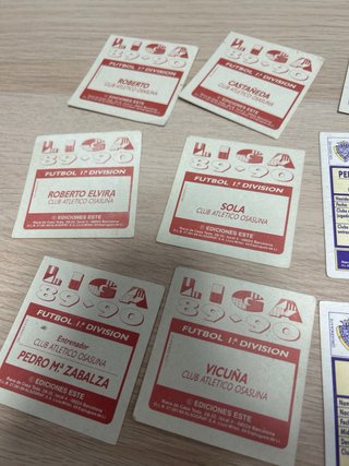 Lote 17 cromos fútbol Osasuna