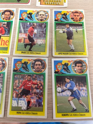 Lote 17 cromos fútbol Osasuna