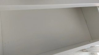 Cajonera doble blanca y madera